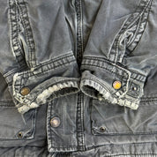 Vintage Y2K  Abercrombie & Fitch Flannel Lined Heavy Cotton Canvas Field Jacket - M