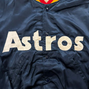 J- Vintage Houston Astros MLB Embroidered Text Bomber Jacket - M