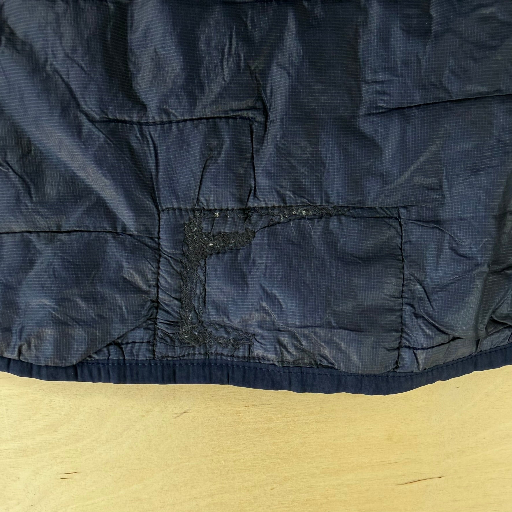 Patagonia Women's Micro Puff Hooded Navy Jacket - Women's M