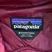 Patagonia Women's Micro Puff Hooded Dark Maroon Jacket - Women's M
