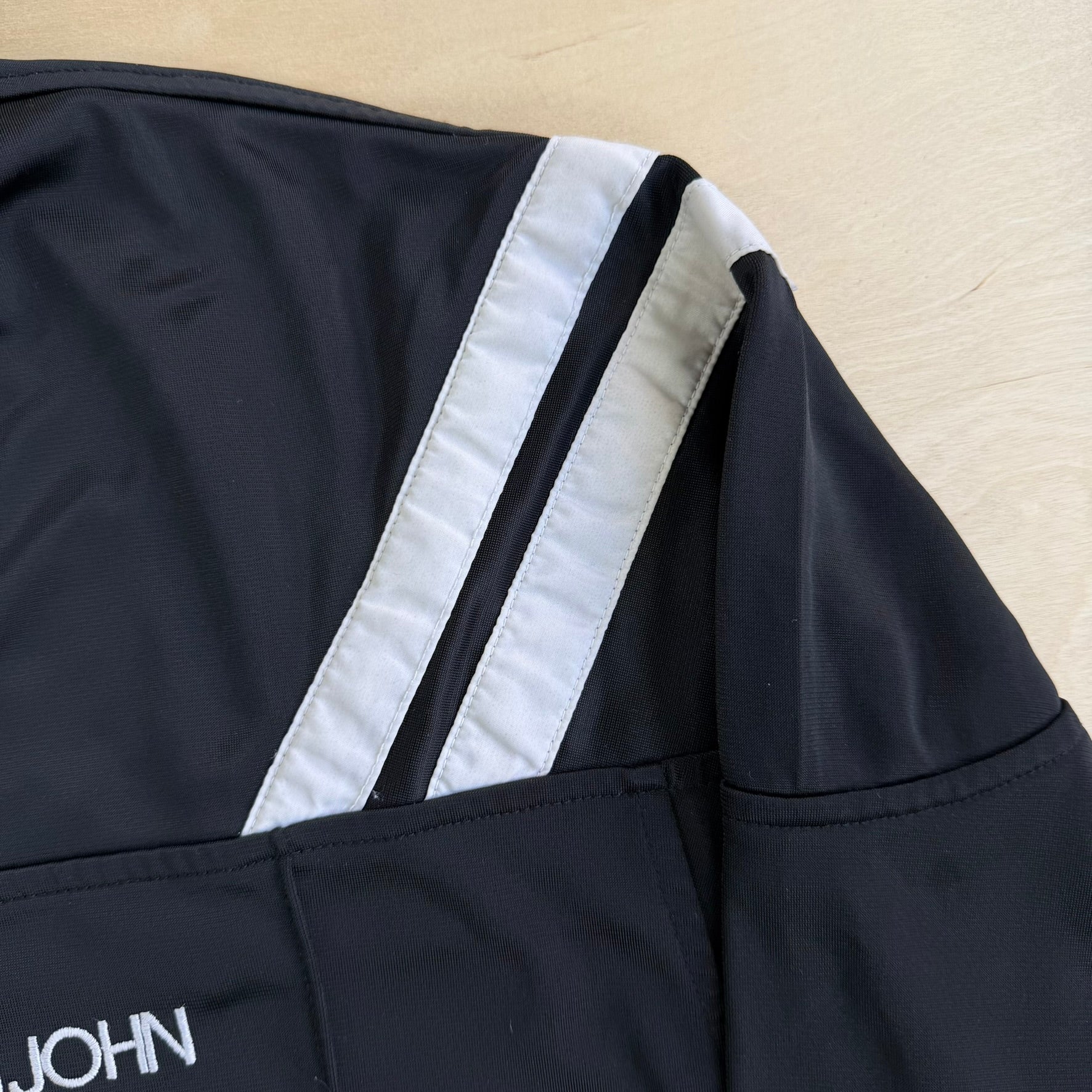 Vintage Y2K Sean John Embroidered Text Zip Up Track Jacket - 2XL