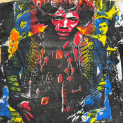J- Vintage Jimi Hendrix All Over Print Graphic Single Stitch Tee - XL