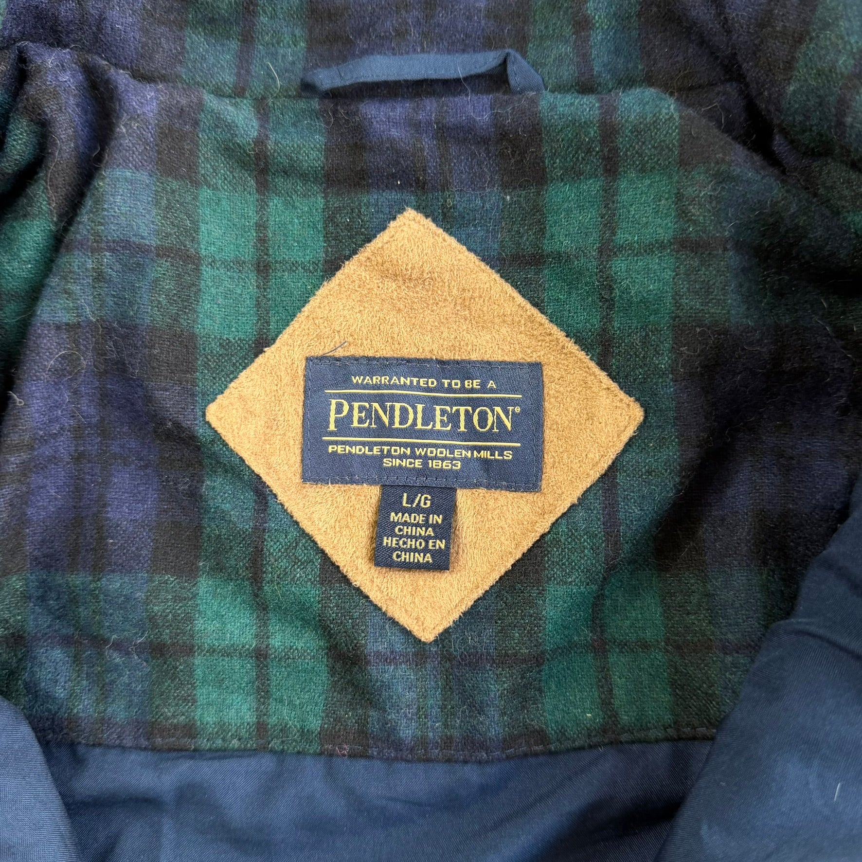 Vintage Pendleton Zip Up Sherpa Fleece Jacket - L