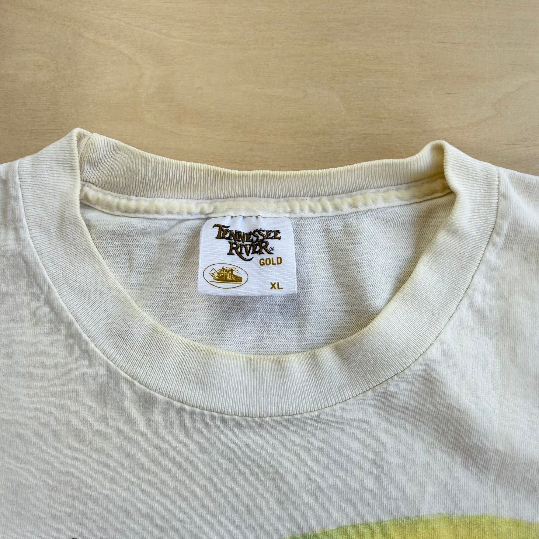 J- Vintage '91 Farworks Didn't Wash Hands Cartoon Graphic Made In USA Single Stitch Tee - XL