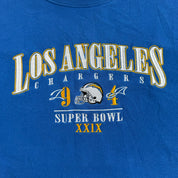 Reprint '95 NFL Los Angeles Chargers Super Bowl 29 Embroidered Crewneck - S