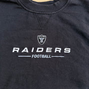 Vintage Oakland Raiders NFL Embroidered Logo & Text Crewneck - L