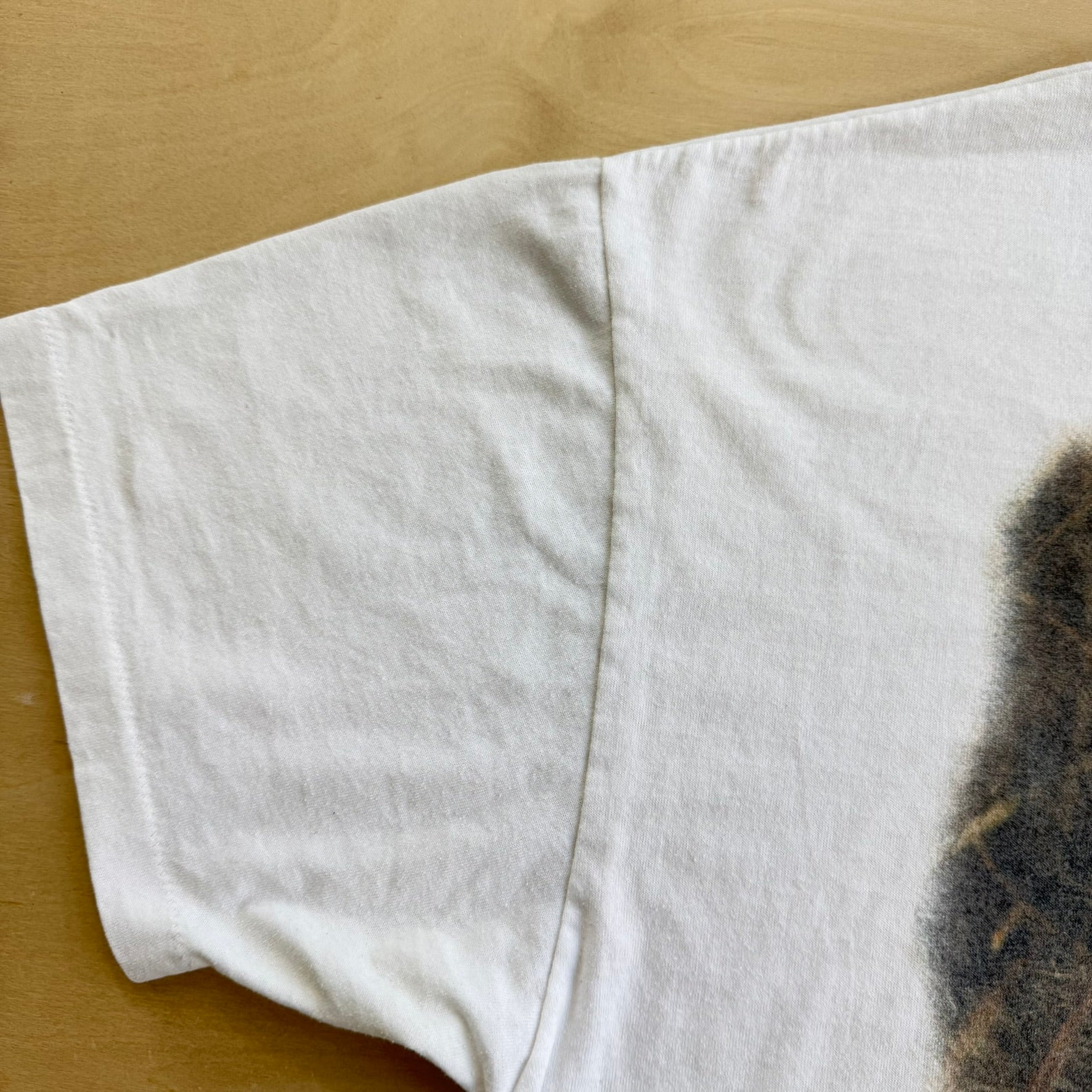 J- Vintage Planet Card Defending Our Wildlife Back Graphic Single Stitch Tee - L