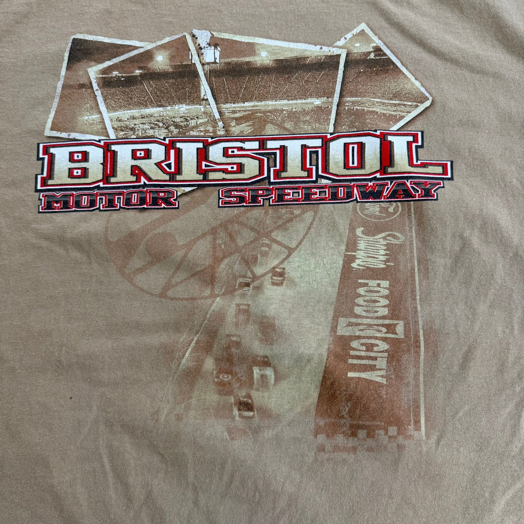 J- Vintage Nascar Bristol Motor Speedway World's Fastest Half Mile Graphic Tee - 2XL