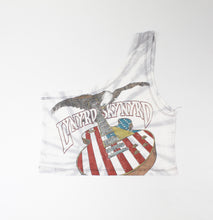 Load image into Gallery viewer, Haus Of Mojo Vintage Reworked Lynyrd Skynyrd Eagle And Guitar One Shoulder Cropped Top
