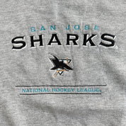 Vintage San Jose Sharks NHL Lee Embroidered Graphic Crewneck - XL