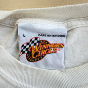 J- Vintage Nascar Dale Earnhardt Picture & Car Graphic Tee - L