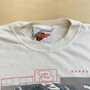 J- Vintage Nascar Dale Earnhardt Picture & Car Graphic Tee - L