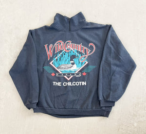F- Vintage 91' Canada Wild Country The Chilcotin 1/4 Zip Up Crewneck