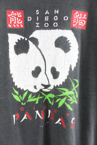 Vintage San Diego Zoo Pandas Graphic Hanes Beefy Tee