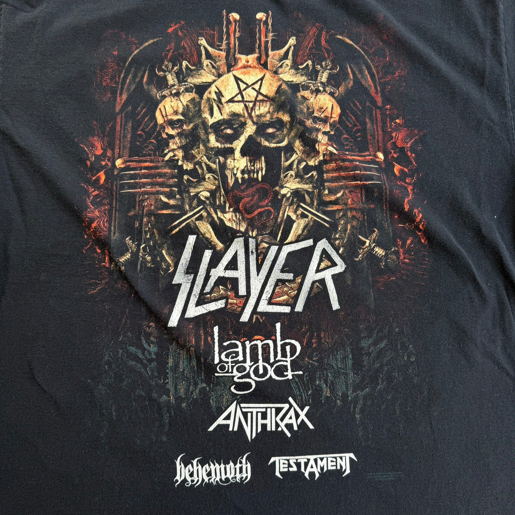 J- '18 Slayer Farewell Final World Tour Graphic Tee - XL