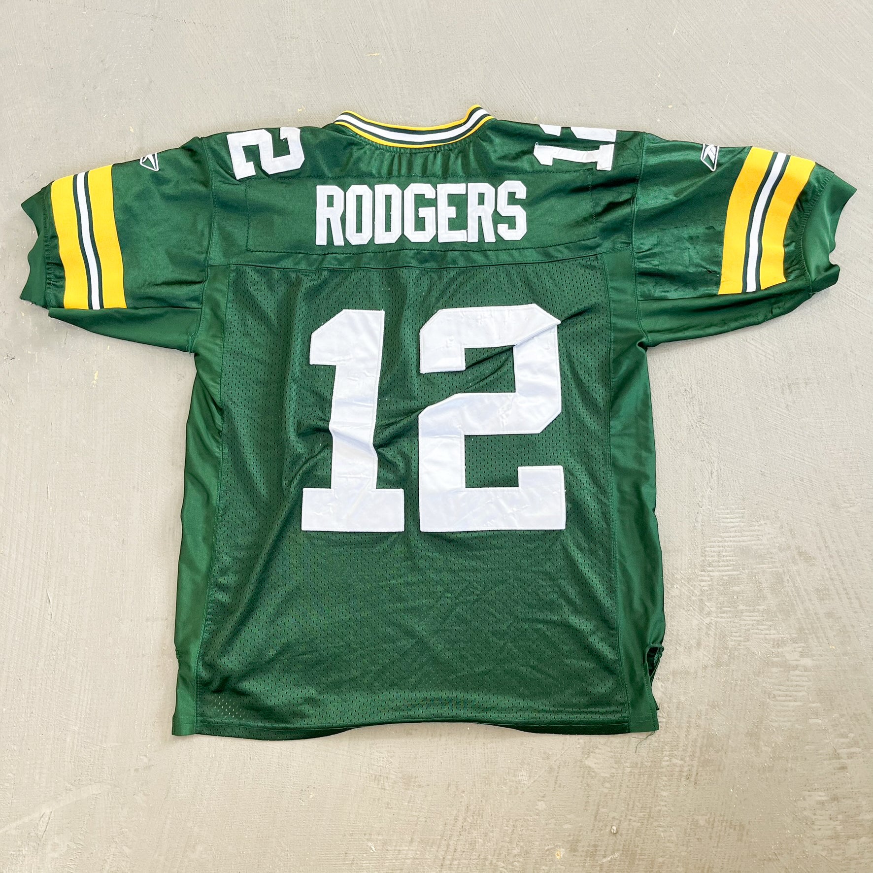 F- 2011 Green Bay Packers Aaron Rodgers Super Bowl 65 NFL Reebok Jersey