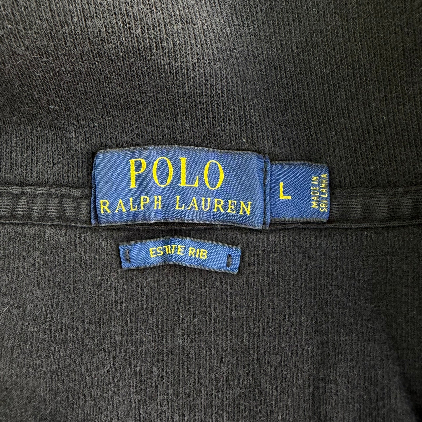 Vintage Polo RL Embroidered Logo Zip Up Track Jacket - L