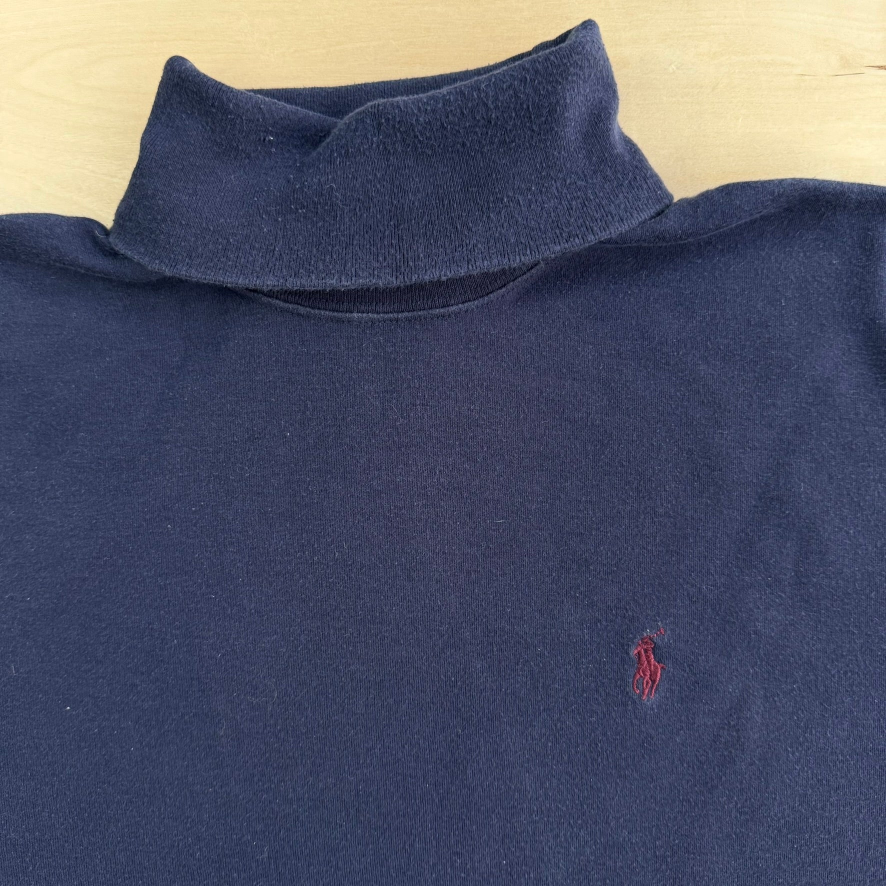 Vintage Polo Golf RL Embroidered Logo Turtle Neck Long Sleeve Tee - L