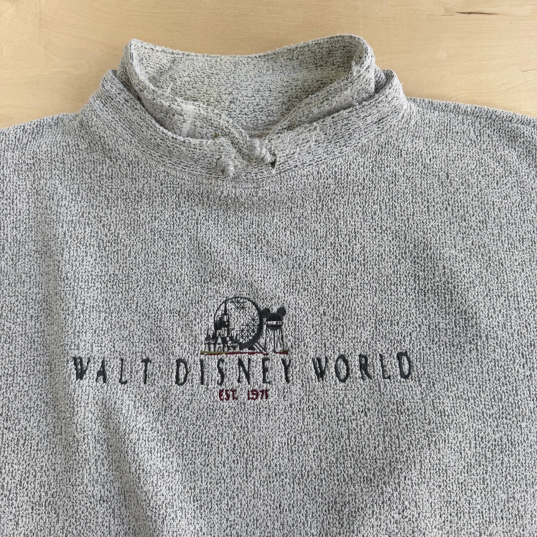 Vintage Disney Walt Disney World Embroidered Graphic Made In USA Crewneck - 2XL