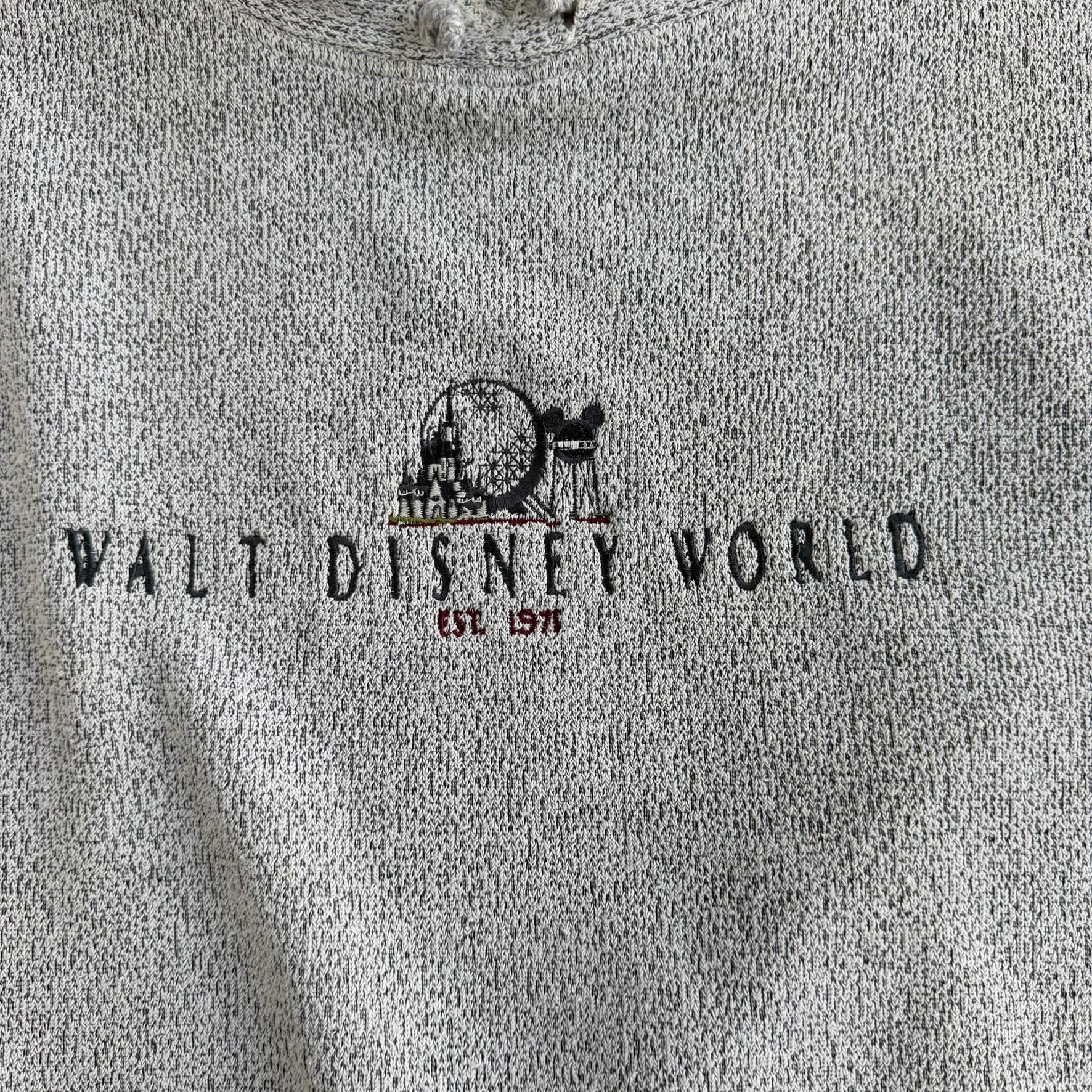 Vintage Disney Walt Disney World Embroidered Graphic Made In USA Crewneck - 2XL