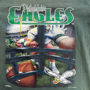 J- Vintage '95 Philadelphia Eagles NFL Graphic Made In USA Tee - L
