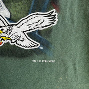 J- Vintage '95 Philadelphia Eagles NFL Graphic Made In USA Tee - L