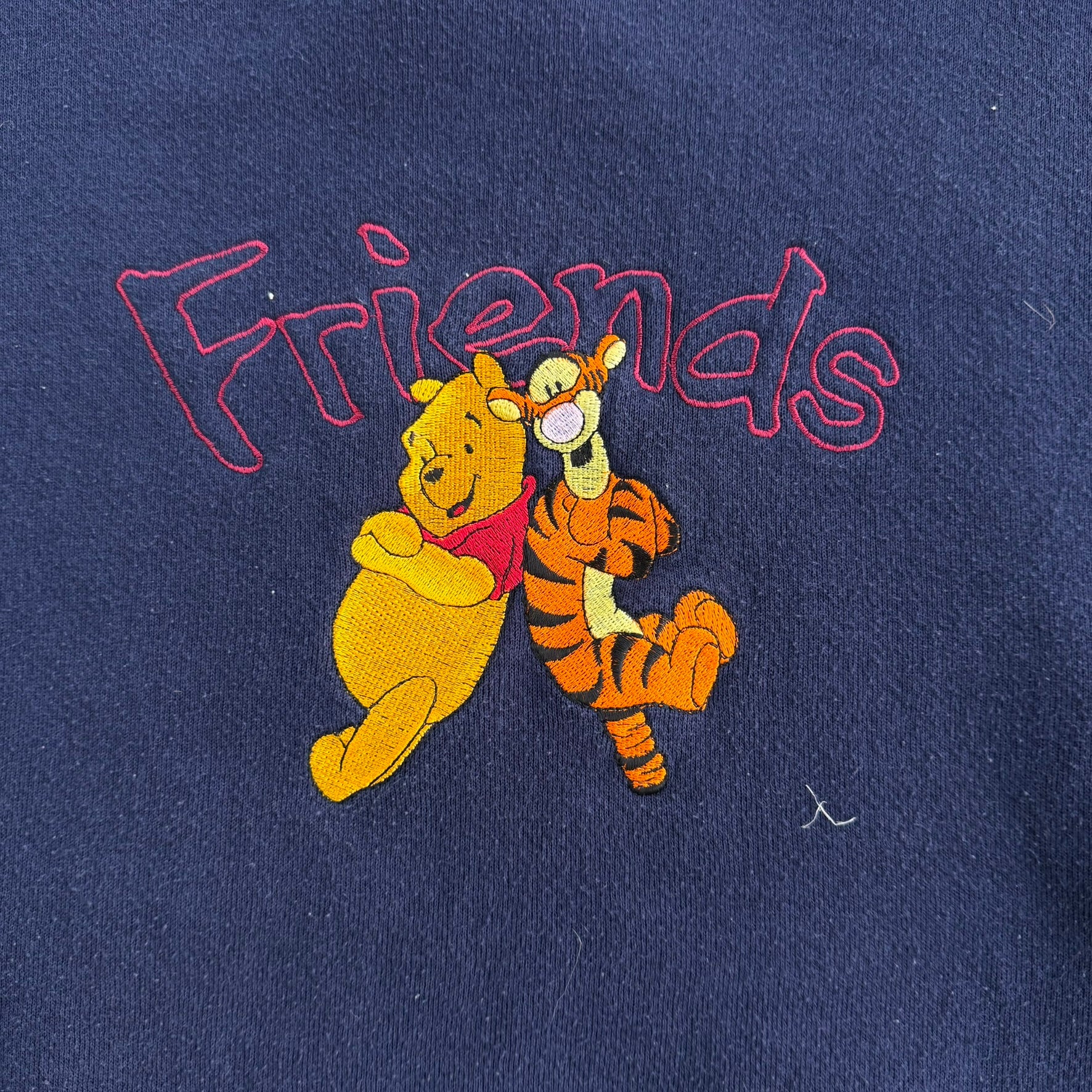 Vintage Disney Winnie The Pooh & Tigger Friends Embroidered Graphic Made In USA Crewneck - L