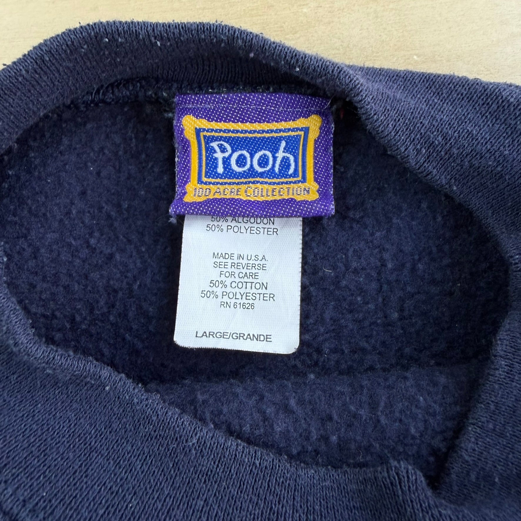 Vintage Disney Winnie The Pooh & Tigger Friends Embroidered Graphic Made In USA Crewneck - L