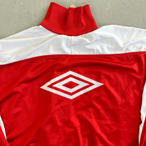 F- Vintage Umbro Embroidered Logo Pumas Zip Up Track Jacket