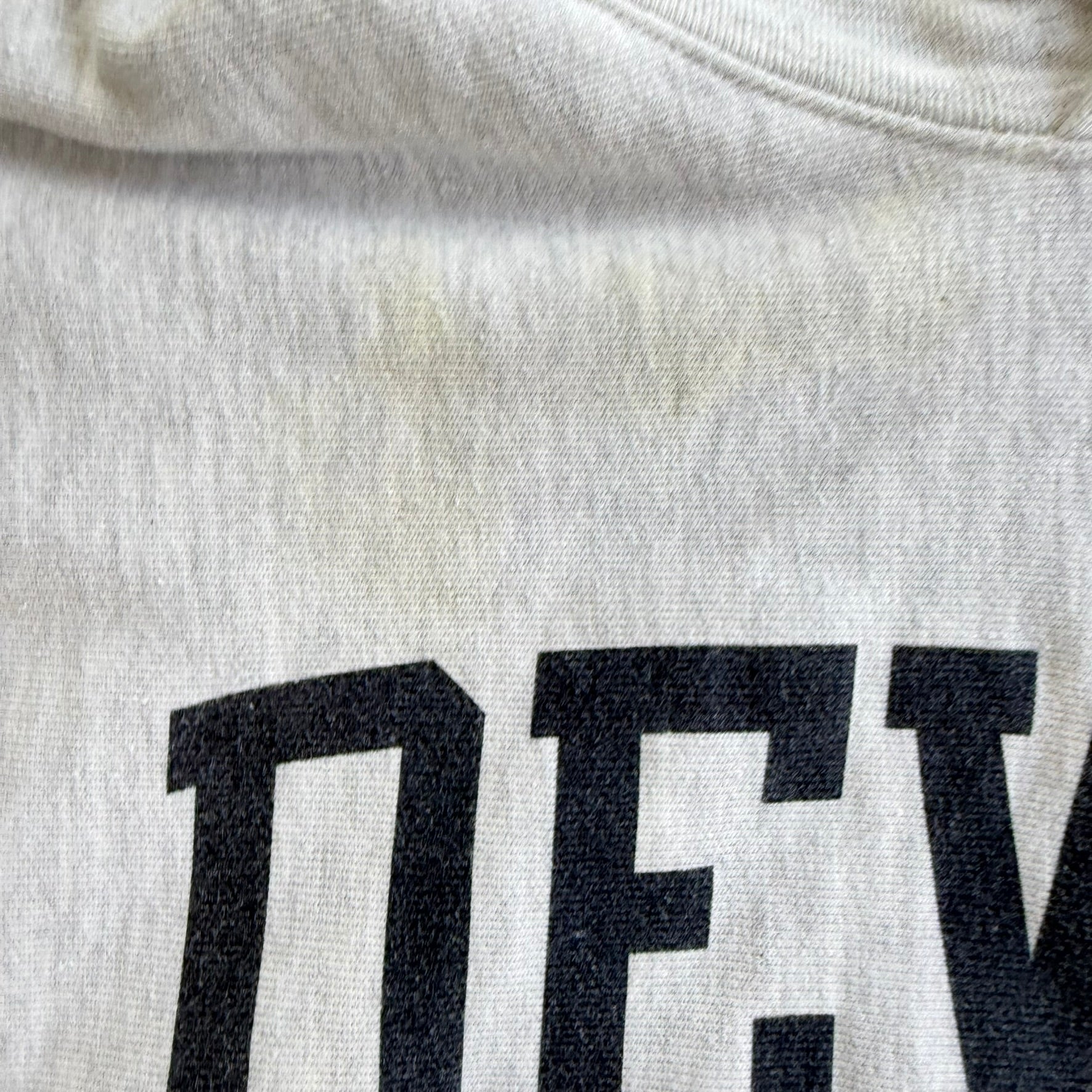J- Vintage Champion Reverse Weave Denver Text Hoodie - XL