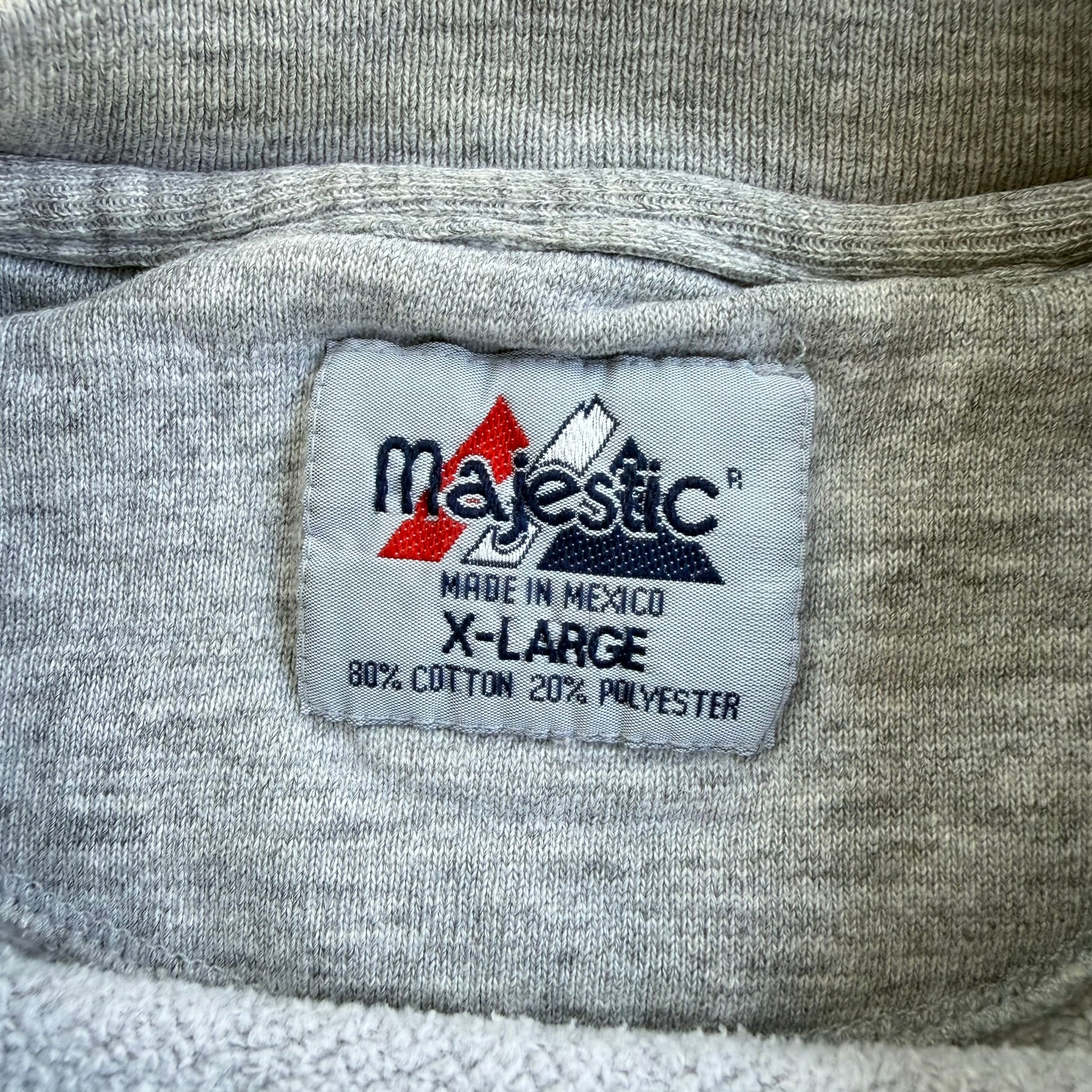 J- Vintage Minnesota Vikings NFL Majestic Embroidered Logo & Text Crewneck - XL