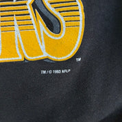 Vintage '93 Pittsburgh Steelers NFL Text & Logo Crewneck - L