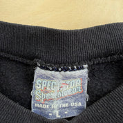 J- Vintage Charlotte Hornets NBA Logo & Text Made In USA Cropped Crewneck - L