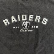 J- Vintage Oakland Raiders NFL Embroidered Logo & Text Crewneck - 2XL