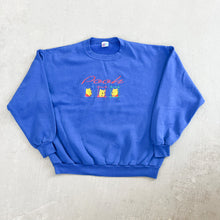 Load image into Gallery viewer, F- Vintage Disney Winnie The Pooh Text &amp; Embroidered Character Crewneck
