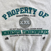 J- Vintage Minnesota Timberwolves NBA Locker Room Graphic Crewneck - XL