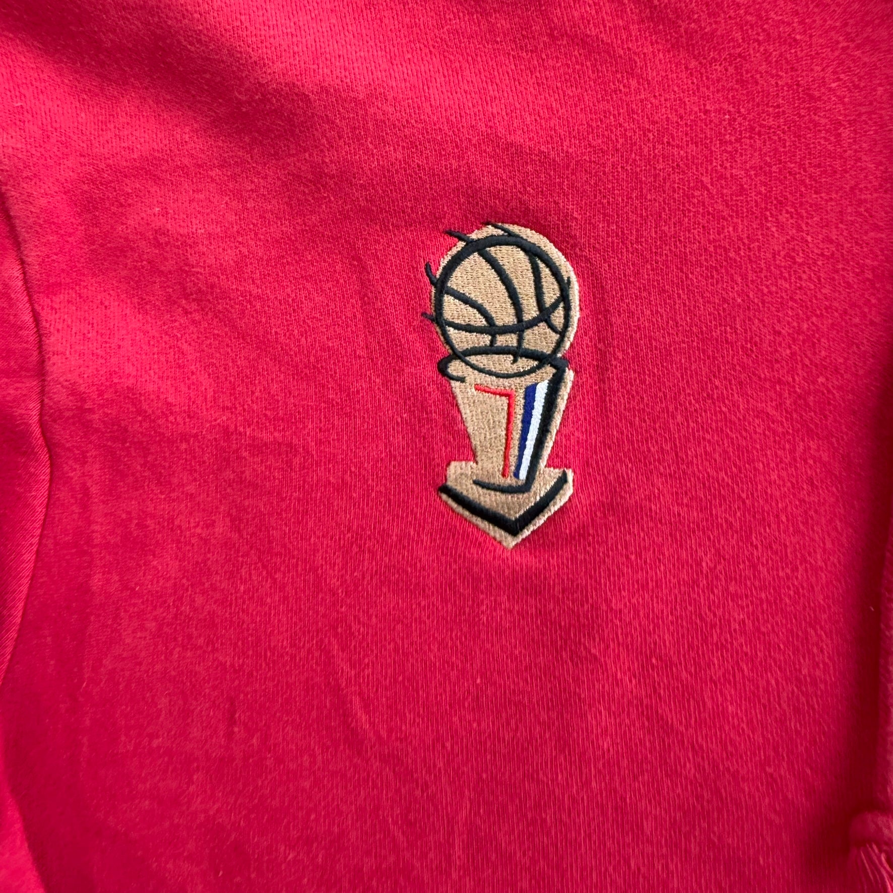 J- Vintage Chicago Bulls NBA Mitchell & Ness 96 Finals Embroidered Graphic Hoodie - L