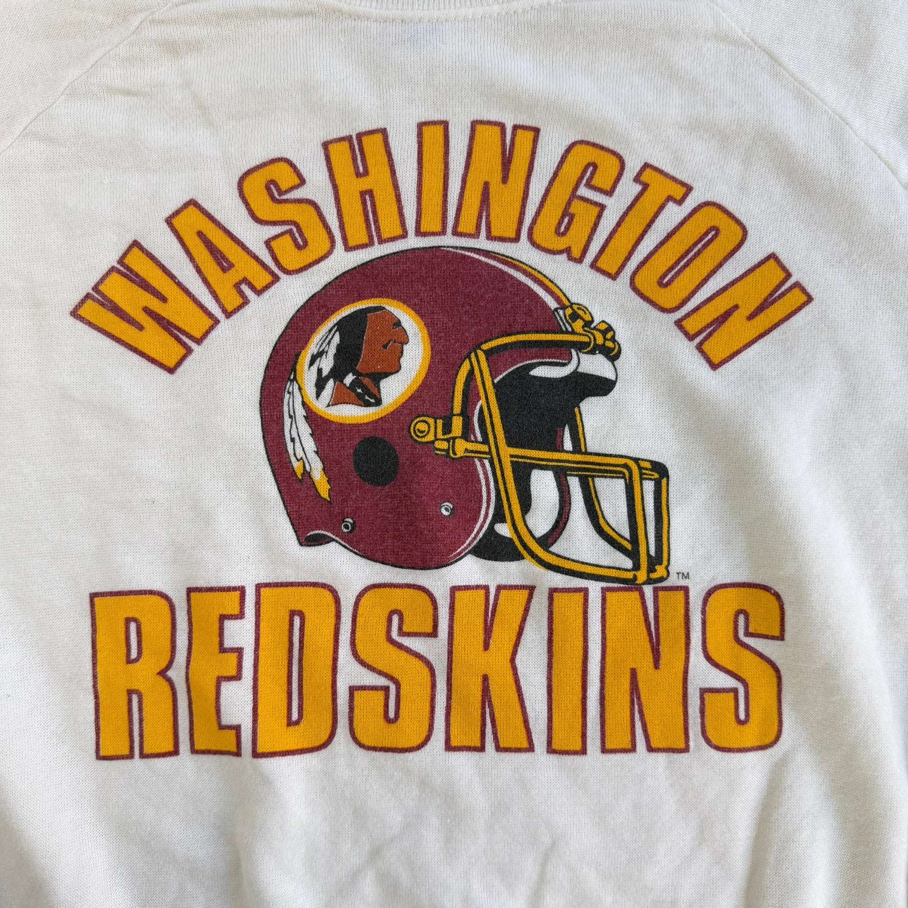 Vintage Washington Commanders NFL Text & Logo Crewneck - L