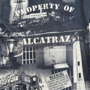 J- Vintage '99 Alcatraz All Over Print Graphic Tee - L