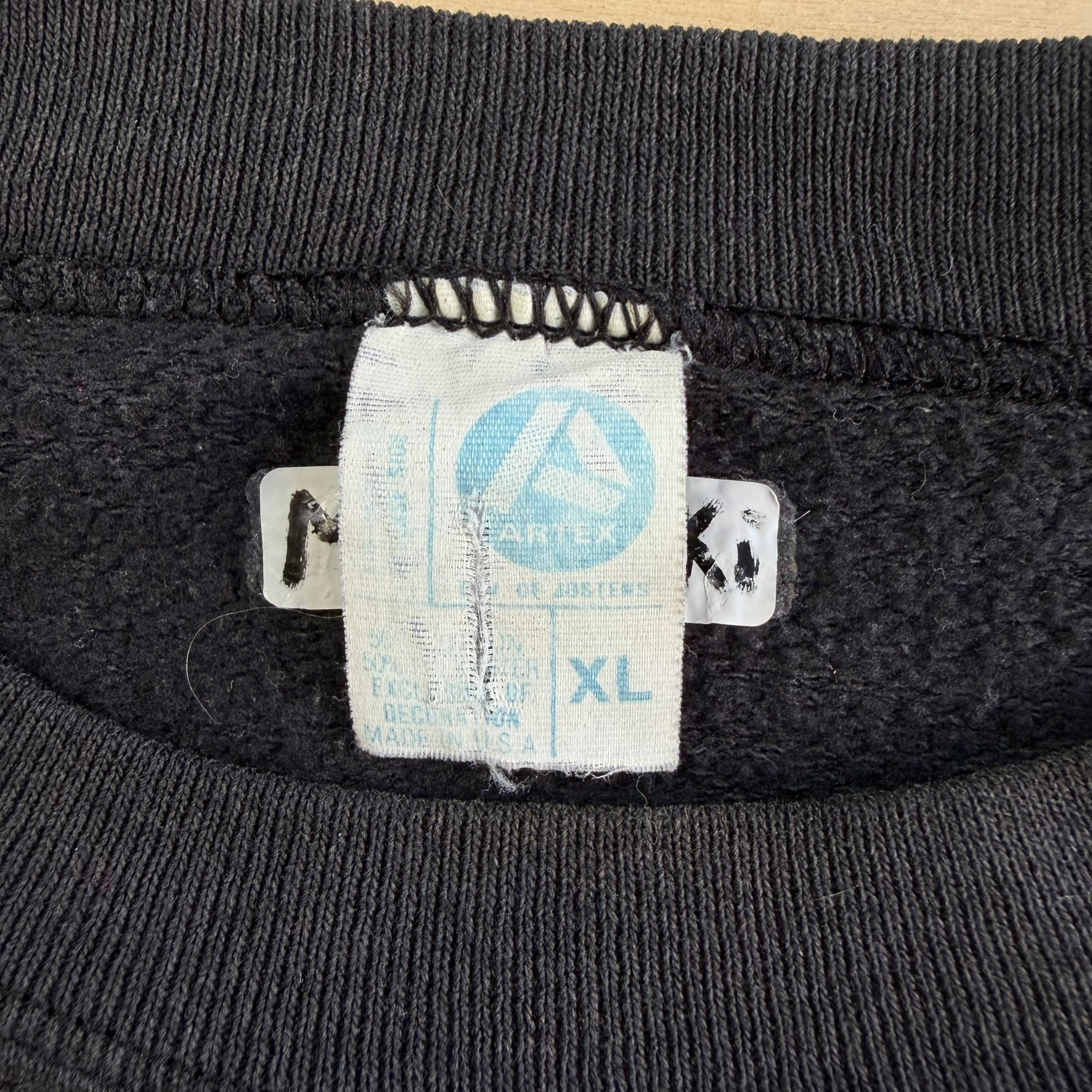 Vintage '91 Pittsburgh Penguins NHL Text & Logo Made In USA Crewneck - XL