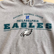 J- Vintage '01 Philadelphia Eagles NFL Lee Text & Logo Hoodie - M