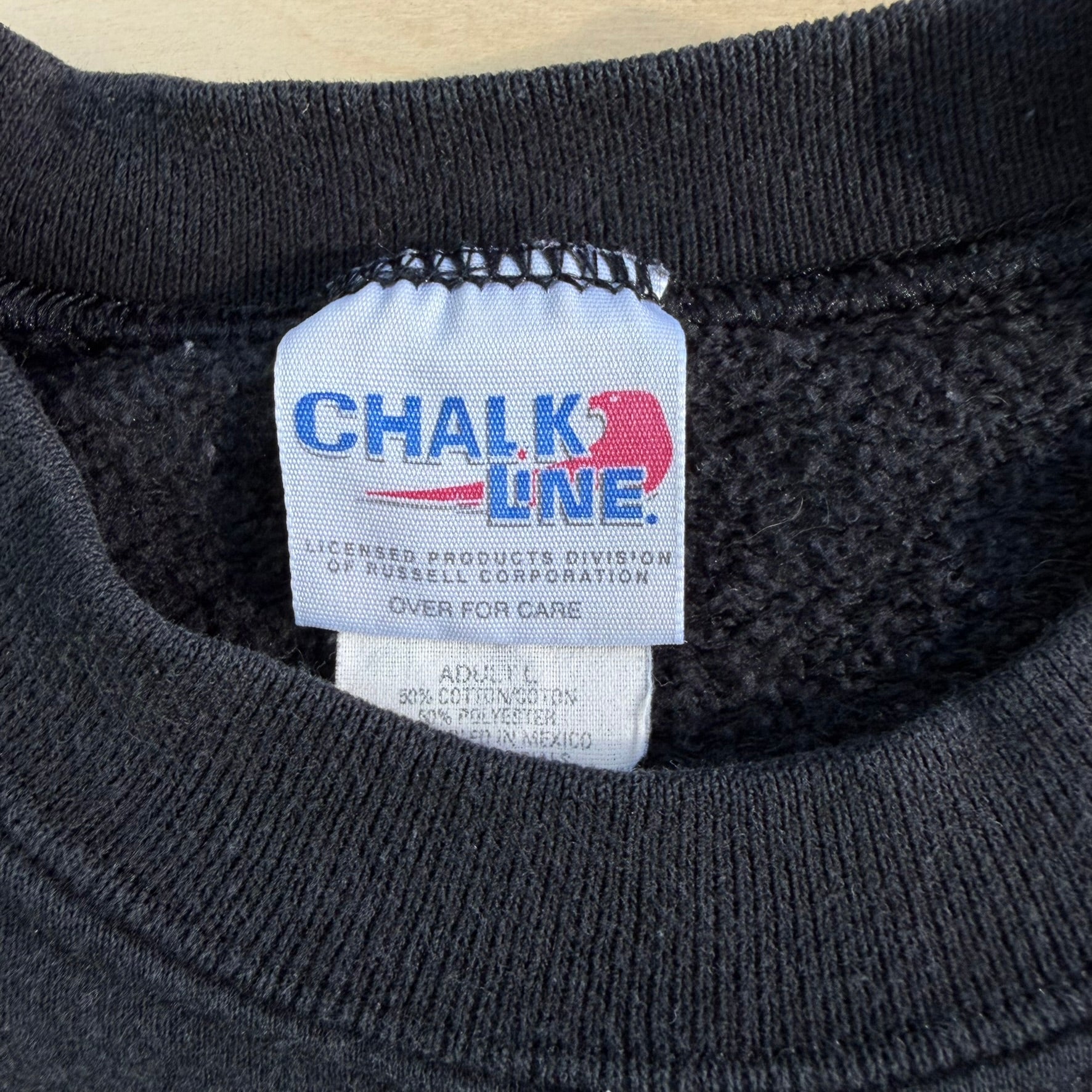 Vintage Pittsburgh Steelers NFL ChalkLine Embroidered Text & Logo Crewneck - L