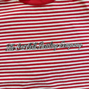 J- Vintage Coca Cola Bottling Company Text Striped Tee - L