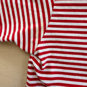 J- Vintage Coca Cola Bottling Company Text Striped Tee - L