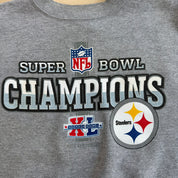 J- Vintage '06 Pittsburgh Steelers Super Bowl 40 NFL Graphic Crewneck - XL