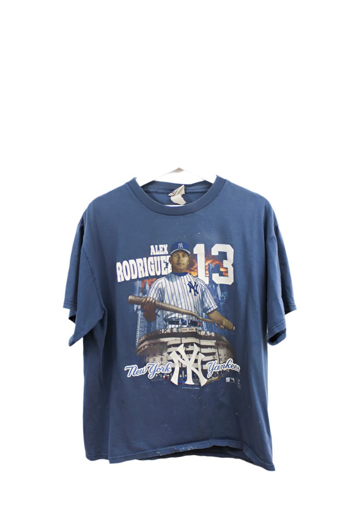 Z- 2004 NFL Yankees Alex Rodriguez Graphic Tee