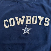 J- Vintage Dallas Cowboys NFL Embroidered Logo Crewneck - M