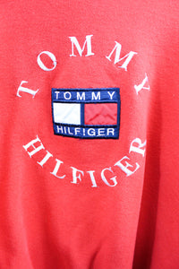 Vintage Tommy Hilfiger Embroidered Script & Logo Crewneck