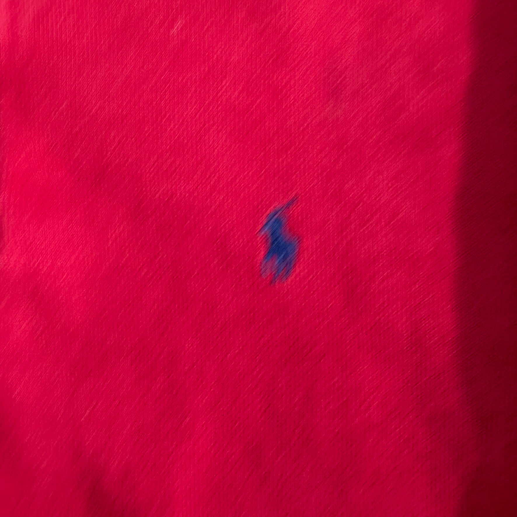 Vintage Polo RL Red Embroidered Logo Quarter Zip Crewneck - XL