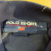 Vintage 90s Polo Sports RL Snap Front Track Jacket - L